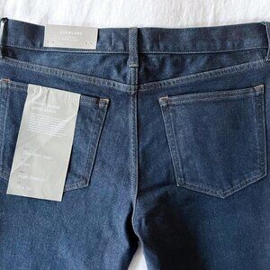 NWT Everlane Slim 4-Way Stretch Organic Jean Deep Indigo 31x30